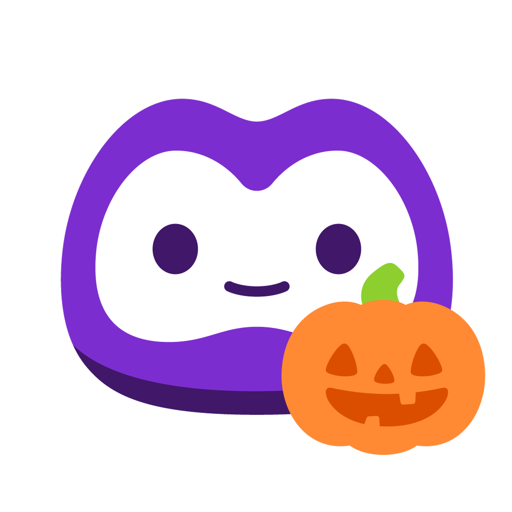 Ícono de Emma con una calabaza de Halloween